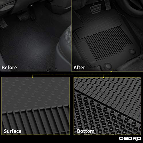 oEdRo Floor Mats Fit for 20132018 Toyota RAV4 (Standard Models ONLY