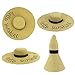 Womens Sun Hat Foldable Floppy Travel Packable UV Summer Beach Straw Hats UPF50 (Khaki)