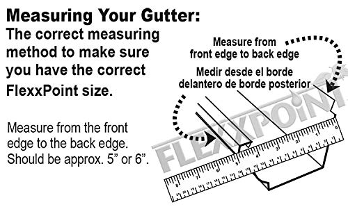 FlowGuard USA Made Professional DIY 5 Inch 50-Year Gutter Cover System - White - Aluminum Gutter Guards - 204 Feet - by FlexxPoint - Thumbnail 7