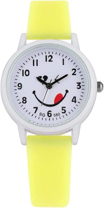 Interesante divertido patrón de expresión reloj de dial para ...