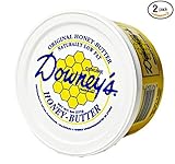 Downey's Natural Honey Butter Variety Pack, Original and Cinnamon Flavors, 8 Oz. Tubs (Pack of 2)