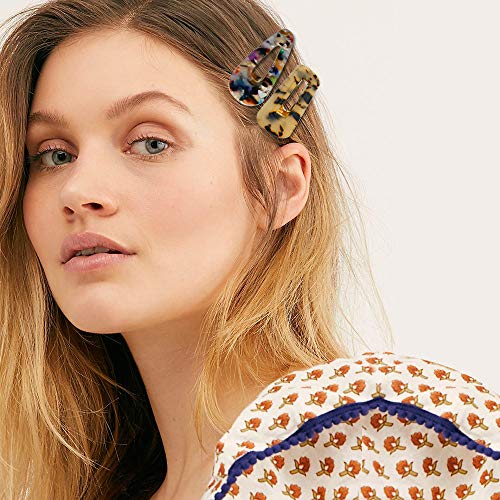 image for Onlyesh Acrylic Resin Hair Clips for Women 12pcs Hair Pins for Girls H