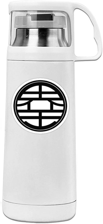 MeiXue Dragon Ball Z DBZ Logo Vacuum Cup Water Bottle White