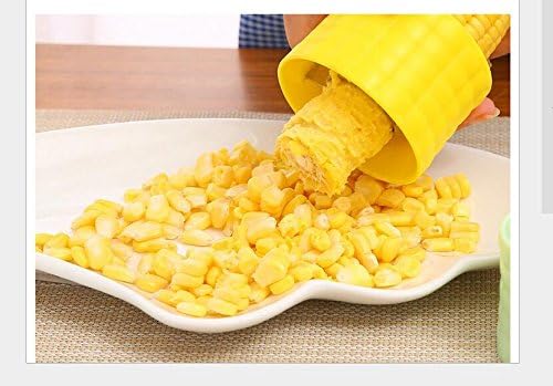 Corn Stripper, Fast Cob Peeler, Stainless Blades Vegetable Peelers, Yellow