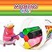 JUGGLEPIE Colorful Modeling Clay Set for Kids|Bulk Pack of 1.1 lb - Art Toys for Creative Children - 7 Round Sticks of Clay with Bucket and Lid - Soft Easy to Mold, Non-Hardening, Non-Toxic