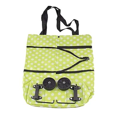 EXSESON Polyester Trolley Luggage Bags Traveling Vegetable Grocery Clothing Bag with Light