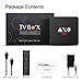 TICTID [2GB/16GB EMMC] AX9 MAX Android 7.1 TV Box 4K TV Box Amlogic Quad Core A53 Processor 64 Bits 2.4G WiFi H.265 HEVC Video Decoder 4k.2k HDMI 2.0 Output Smart TV Box