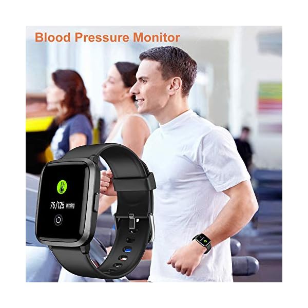 YAMAY Smart Watch,Fitness Trackers With Heart Rate Monitor/Pulse Oximeter/Blood Oxygen Monitor/Blood Pressure Monitor…