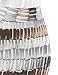 MBJ WB1304 Womens Print Midi Pencil Skirt L Black_Brown
