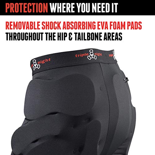 Triple Eight Bumsaver Men's Padded Shorts for Skateboarding