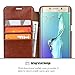 OCASE Galaxy S6 Edge Plus Case [Slim Fit] Leather Wallet Case - For SAMSUNG Galaxy S6 Edge Plus Devices -Brown