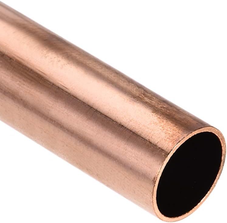 sourcing map Copper Round Tube, 18mm OD 1mm Wall Thickness 200mm Length Straight Pipe Tubing, 18mm x 1mm x 200mm - Image 4