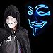 Scary Mask Halloween Light Up Mask EL Wire V for Vendetta Cosplay Led Costume Mask Fawkes Anonymous for Festival Parties