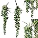 2 Pcs Artificial Hanging String of Pearls Plant Fake Succulent Hanging Artificial Succulent Plants, String of Pearls, 13.4 inch Hanging Basketplant, Lover Tears Plants