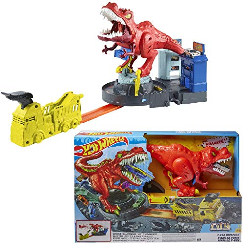 hot wheels city t rex rampage