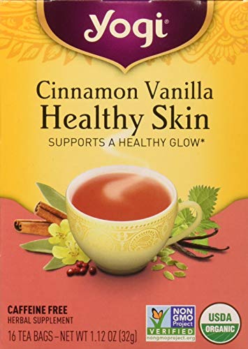 Yogi Tea, Cinnamon Vanilla Healthy Skin, 16 Count, Packaging May Vary