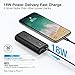 Portable Charger POWERADD EnergyCell Ⅱ 10000, USB C Smallest and Lightest 10000mAh Power Bank PD 18W, Compact External Battery for iPhone 6 iPhone 7 iPhone 12 XS X Samsung S10 Google LG iPad and More