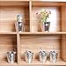 OUNONA Mini Metal Bucket Set of 6 /Mini Food Containers/Succulent Wedding Buckets 10.5x7.2x10.5cm