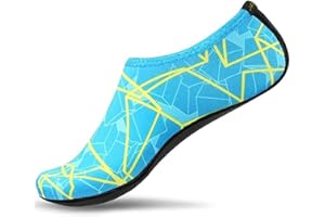 JACKSHIBO Water Shoes for Women Men Swim Shoes Water Socks for Cruise Essentials Swimming Aqua Beach Pool Yoga Surf