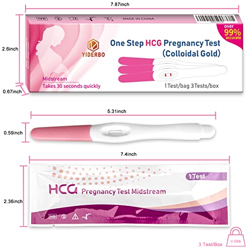 HCG Pregnancy Tests 1 Test/Bag 3 Tests/Box Early Detection Home Test, Woman Individually Sealed Early Pregnancy Home Detection Kits