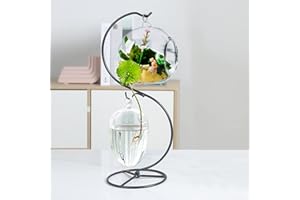 YY YEARCHY Ornament Display Stand Holder Home Wedding Decoration Rack for Hanging Glass Globe Air Plant Flower Pot Stand Iron Pot Hook Stand Terrarium Witch Ball