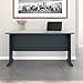 Bush Business Furniture Series A 60W Computer Desk in White Spectrum and Slate, Large Office Table for Home or Professional Workspace