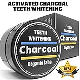 FOOD GRADE NATURAL TEETH WHITENING SOLUTION - 100% ACTIVATED ORGANIC COCONUT CHARCOAL - PREMIUM QUALITY - SINGLE PACK.