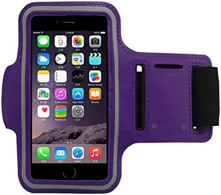 FancyStar Adjustable Water Resistant Sports Armband for Iphone6plus/6splus Purple