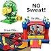 B-Air Koala KP-1200 1 HP Air Blower | Powerful Bounce House Blower Fan for Large Inflatable Bounce House, Bouncy Castle and Slides , Green