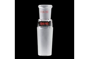 Adamas-Beta Glass Reducing Connecting Adapter from 14/20 Outer to 24/40 Inner Glass Joint Lab Glassware