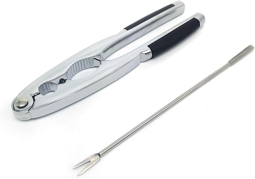 WAFJAMF Nut Crackers Heavy Duty Walnut Cracker Plier Opener, Seafood Tool, Non-slip Handle: Kitchen & Dining