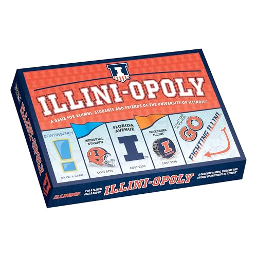 Late for the Sky University of Illinois Illini Board Game – Campus Property Tra…