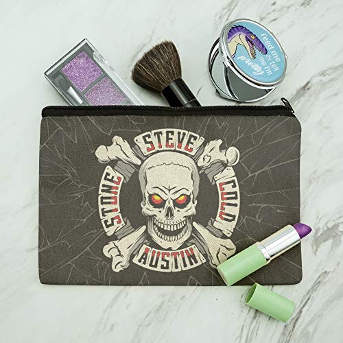 WWE-Stone-Cold-Steve-Austin-Broken-Glass-Logo-Makeup-Cosmetic-Bag-Organizer-Pouch