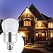 LED dusk to dawn sensor light bulb 12W 1200LM E26 Socket 3200k Warm White.Automatic light sensor bulbs with Photo sensor, auto on&off indoor outdoor security light for porch,garage,driveway,yard,patio