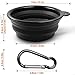 2-Pack Collapsible Travel Dog Bowl,MAXIN Silicone Cat Bowl Portable Pet Food Water Bowl, Foldable Expandable Cup Dish for Pets, FDA Approved.[ Black and Orange ]