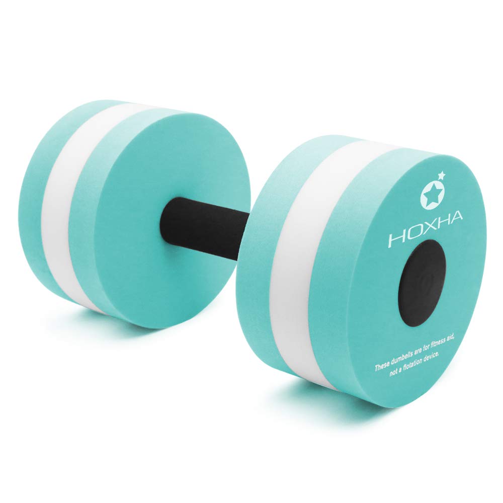 Aquatic Exercise Dumbell Set of 2 - Water Aerobic Exercise Foam Dumbbells Pool Resistance Fitness Equipment for Weight Loss