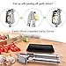 Aickar Garlic Press, FDA Approved Garlic Mincer and Chopper, Garlic Peeler Silicone Tube Roller and Crusher, Garlic Chopper Stainless Steel