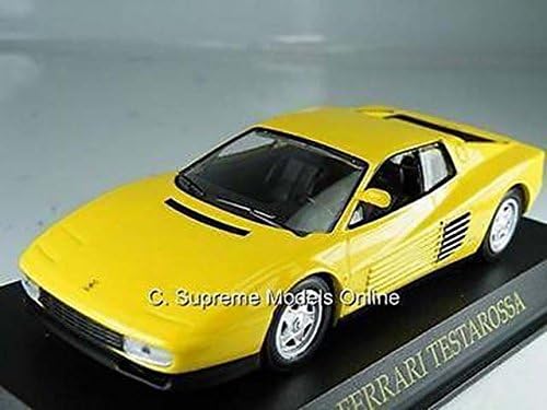 Ferrari Testarossa Model Car 1/43 Scale Packed Yellow Sport Issue Italy K897Q#