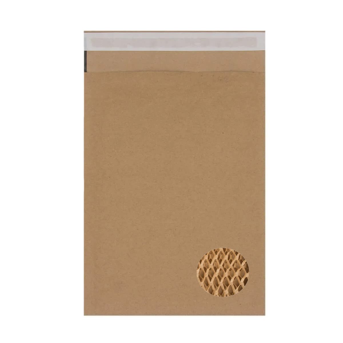 20X Greener Route™ Brown Eco Padded Mailers, 265x180mm (Honeycomb Pattern Paper Filled), 100% Recycled & Biodegradable Kraft Paper Fibres Cushioning Protected Padded Envelopes