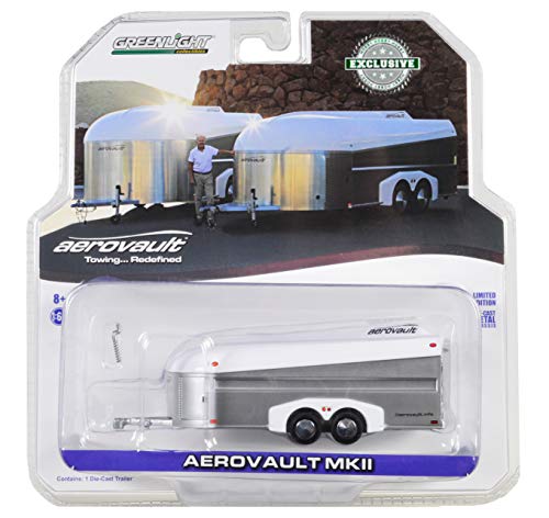Aerovault MKII Trailer Silver with White Top Hobby Exclusive 1/64 Diecast Model by Greenlight 30008