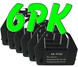 6 PK Compatible Panasonic KX-P2130 / 2135 Black Printer Ribbons (KX-P160), Works for KX-P2130, KX-P2135