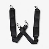 YoungMonic 2pcs Shoulder Strap Replacement Padded Adjustable Bag Strap with Hooks for Laptop Violin Viola Cello Case Straps