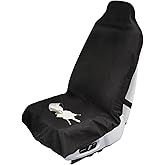 Waterproof Car Seat Cover Towel, Universal Fit Seat Protector for Cars and Small SUVs Anti-Slip Front Seat Protectors for Gym, Pets & Travel, Black, Machine Washable