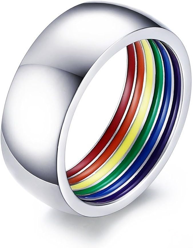 Bague Anneau Homme En Acier Inoxydable Noir - Modèle 3103 Avec Rainures - Neuf Avec étiquettes