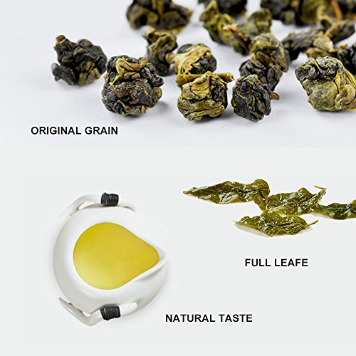Yan Hou Tang Organic Taiwan Original Green Oolong 50 Teabags -Loose Leaf High Mountain Fragrance Flavor Taste Formosa Spice for Detox Weight Loss and stress relief