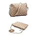 abshoo Women Clutch Bag Faux Leather Shoulder Crossbody Purse Handbags (Gold)
