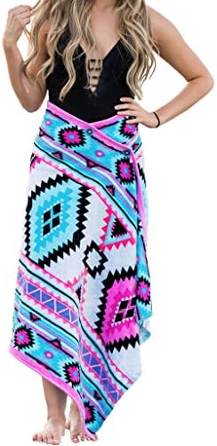 Simple Sarongs Women's Beach Towel Swimsuit Cover-up Wrap One Size Aztec