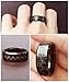 King Will GENTLEMAN 8mm Black Tungsten Carbide Ring Green Carbon Fiber Polished Finish Comfort Fit