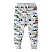 HUAER& Boys Print Car Pattern Cotton Pants Drawstring Elastic Sweatpants (4-5T(height100-110cm/38-42inch), 7016)