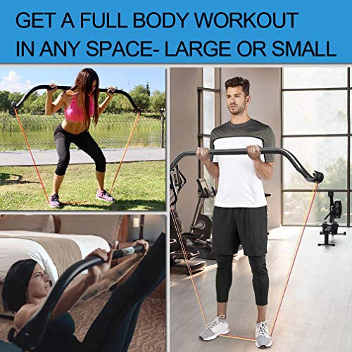 KIKIGOAL-Bow-Portable-Home-Gym-Resistance-Bands-and-Bar-System-for-Travel-Fitness-Weightlifting-and-Exercise-Kit-Full-Body-Workout-Equipment-Set